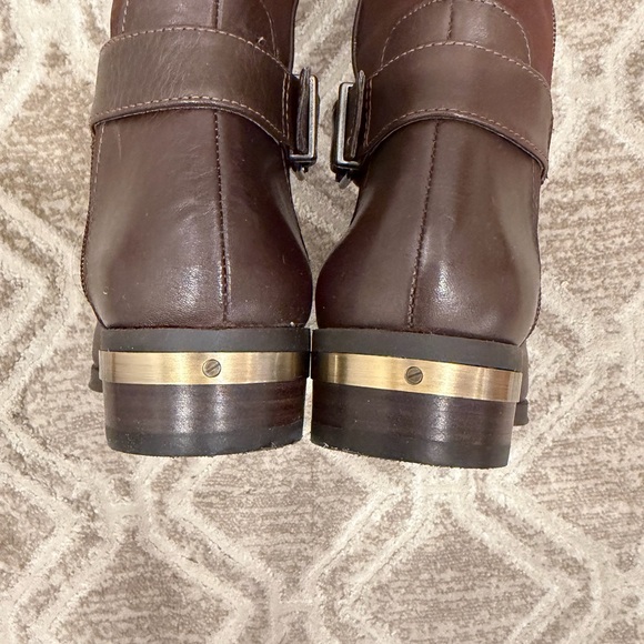 Vince Camuto Brown Leather Quilted Knee-High Boots/Women/ Size 7.5/ Like New - Picture 12 of 13